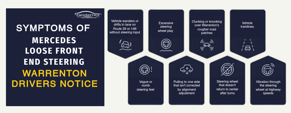 Symptoms of Mercedes Loose Front End Steering Warrenton Drivers Notice